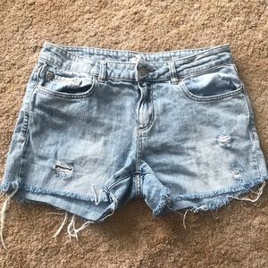 Ripped Jean Shorts